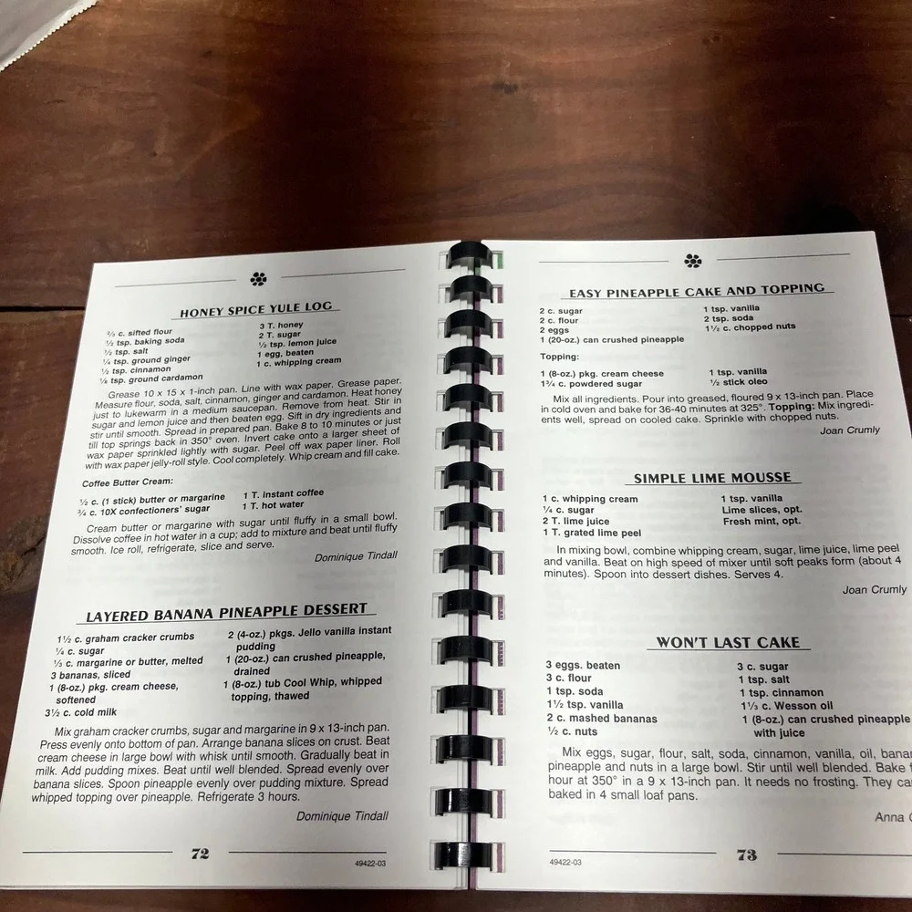 Favorite Recipes St Joseph Altar Society 2003 Cookbook Muskogee Oklahoma Spiral